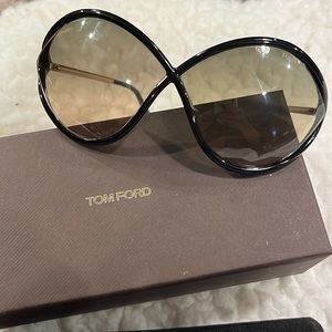 Tom Ford black Liora sunglasses.